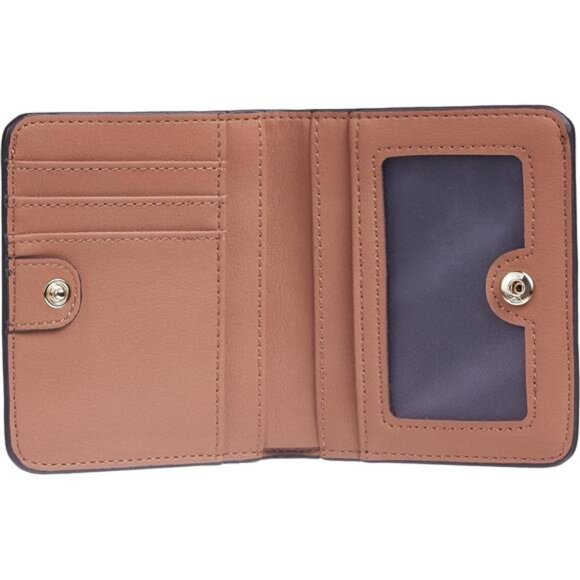 Slim Bifold Credit Card Holder, Brown - Picture 4 of 6